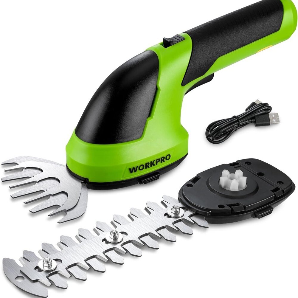 Cordless Grass Shear & Shrubbery Trimmer - 2 in 1 Handheld 7.2V Electric Grass T